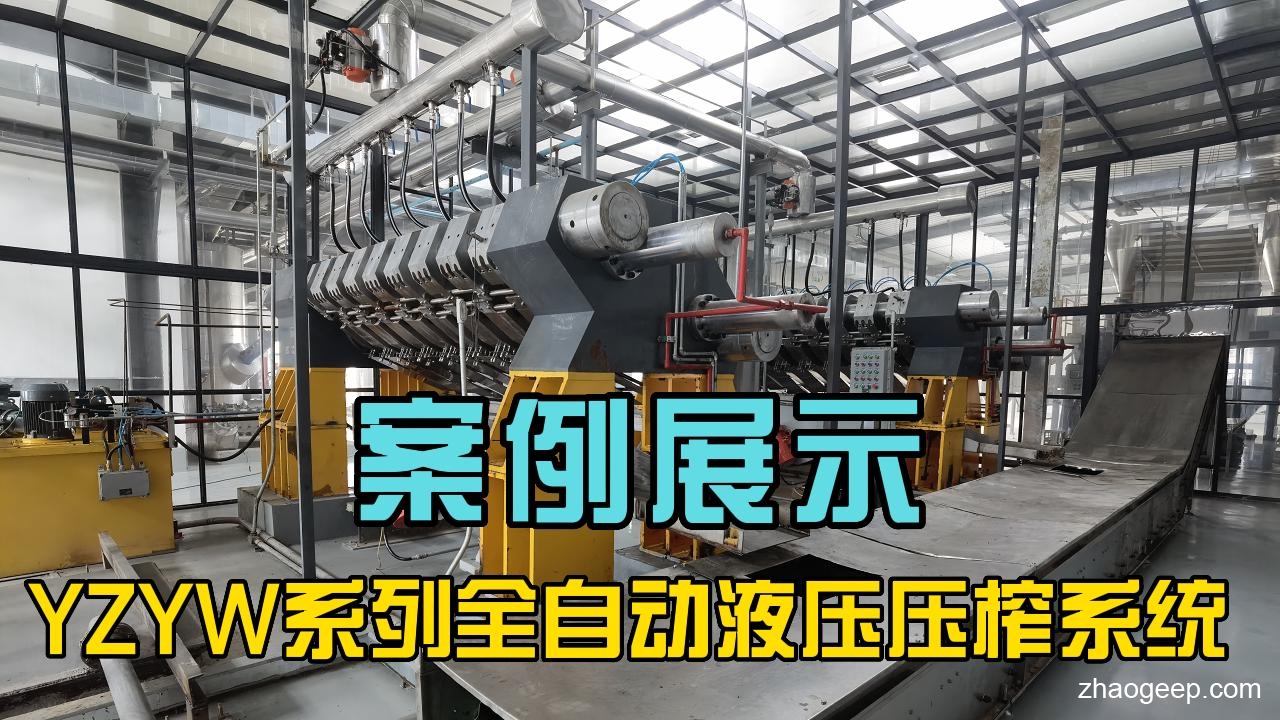 鑫兆丰YZYW全自动液压榨油机 化工原料压榨机 项目案例视频